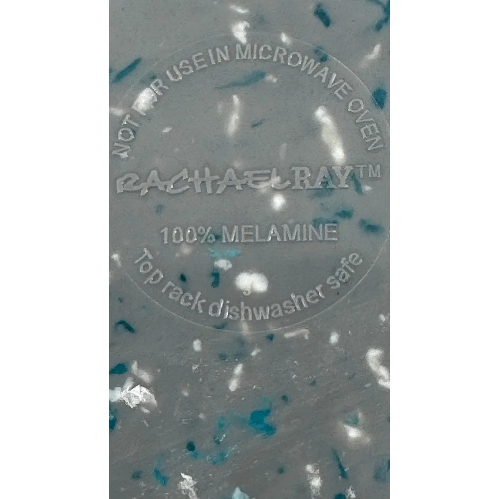 Rachael Ray Garbage Bowl Melamine Gray Confetti Speckled 10